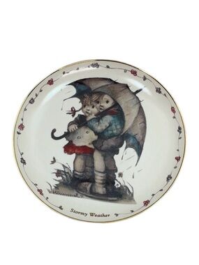 Hummel Plate | Stormy Weather | Umbrella | Danbury Mint